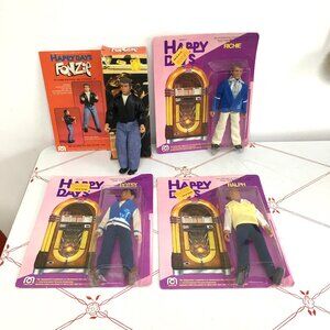 1976 MEGO "Happy Days" Action Figures - Fonz, Richie, Potsie, Ralph